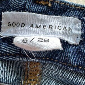 Good American dark denim skinny jeans size 6 / 28